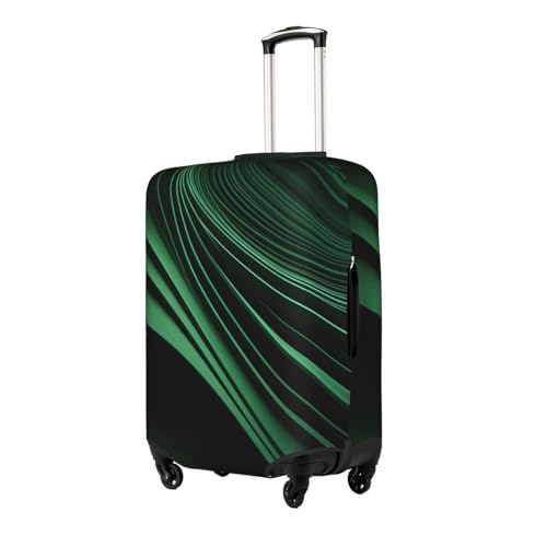 Green Curve Texture Luggage Cover Elastic Washable Stretch Suitcase Protector Anti Scratch Travel Cover2