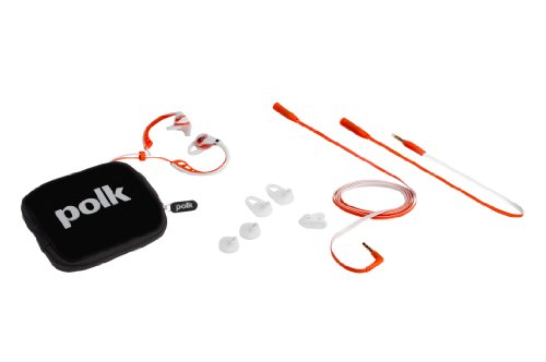 Image of Polk Audio UltraFit 500 Headphones - White /Orange (ULTRAFIT 500ORG)