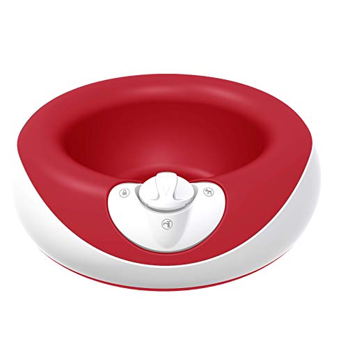 Torus Pet Water Bowl - 2-Liter - Fresh Filtered Water - Healthy & Hygienic Pet Bowl - for Small, Medium, Large Dogs, Cats & Other Pets - Red with 6 Filters