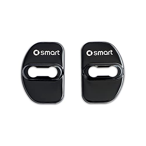 BRALEM 2 Pezzi Auto Coperchio Serratura Portiera per Smart 453 451 450 Fortwo Forfour, Antiruggine Anti Corrosivo Copri Serrature Portiere Coperture Protettive Accessori Protezione Interni