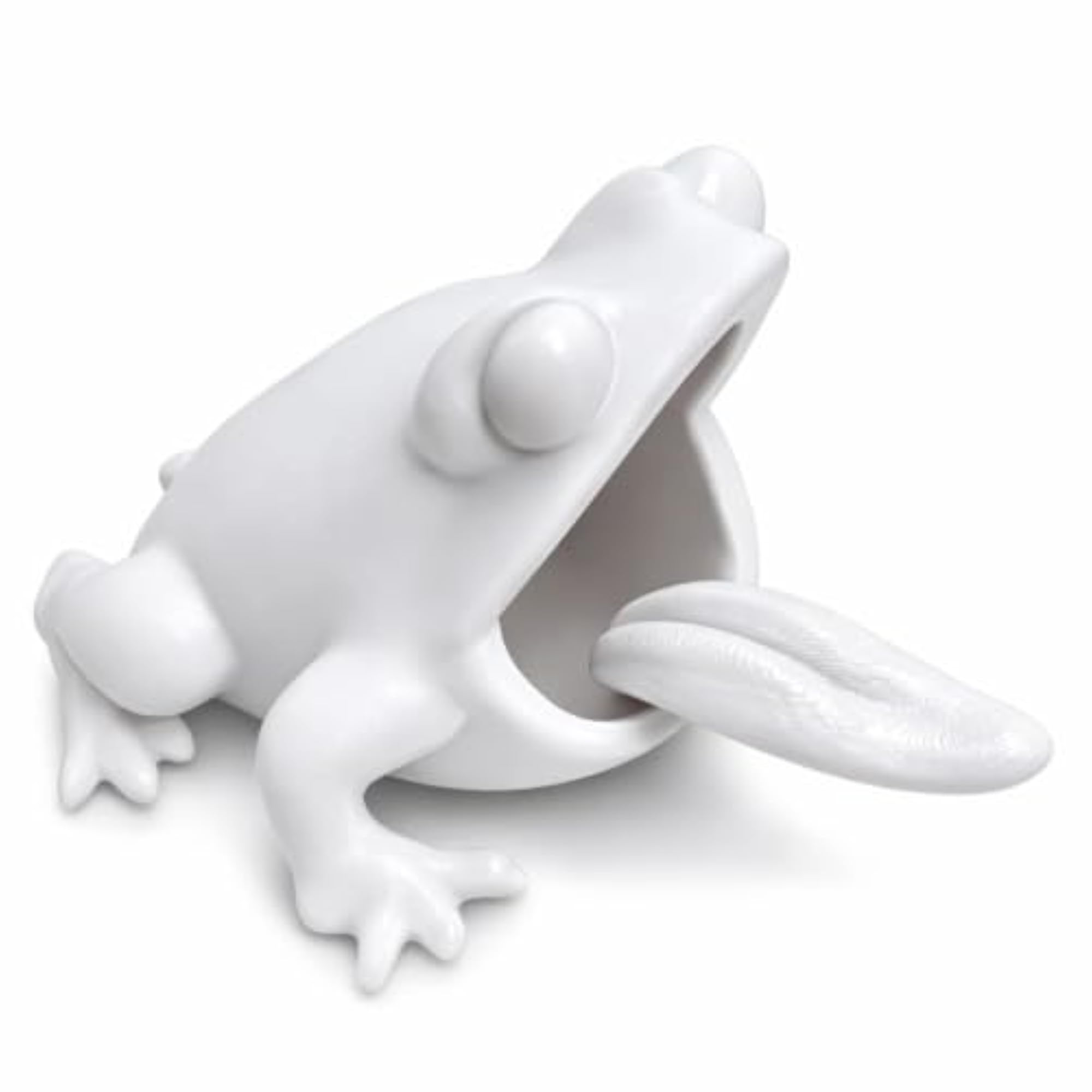 Portable Frog Car Ashtray, White