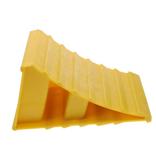 Ciieeo 1Pc Tire Chock Stopper Durable Wheel Block for Vehicle Stabilization Non Slip Design for Rvs and Trailers Compact