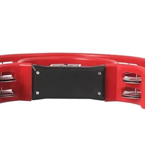 Tambourine Musical Tambourine Dupla Linha Meia Lua Instrumento Musical Com Alça Antiderrapante para