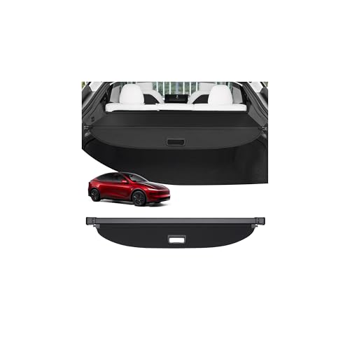Image of Powerty Cargo Cover for Tesla Model Y Juniper 2025 2026(Just for 5-Seaters), Trunk Cover Retractable Privacy Screen Trunk Shade for Model Y Juniper Accessories