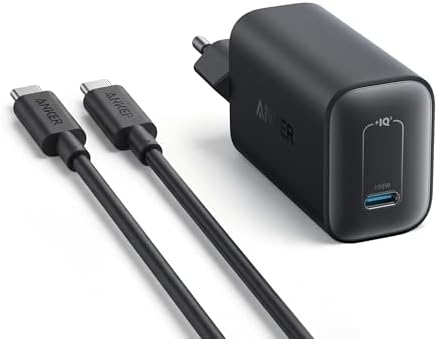 Anker Nano 100W USB C Ladegerät, Laptop Netzteil | Inkl. 1,8m USB-C Kabel (Schwarz), ideal für MacBook, iPad, iPhone 17/16 und Galaxy