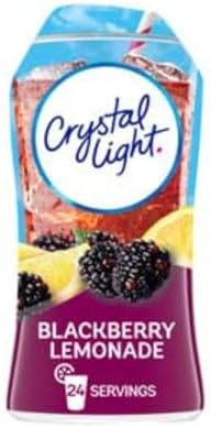 Crystal Light Liquid Drink Mix, Sugar Free Water Enhancer, Low Calorie Beverage Concentrate, Liquid Water Flavoring, Naturally Flavored Drink Mix, Blackberry Lemonade, 1.62 Fluid Ounce (Pack of 6)