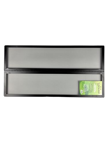 H2Pro - Reptile Realm - Aquarium Mesh Lid Screen Cover Metal Screen Top for Fish Tanks & Terrariums Rust-Resistant High Airflow Design (40 Breeder - 36 3/8 x 18 5/8)