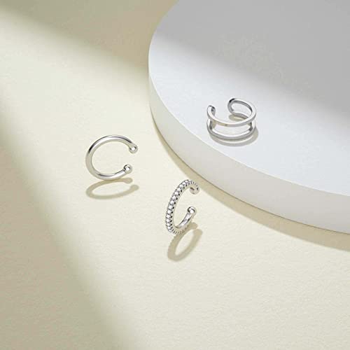 Sevenwell Women Ear Cuff Earring Non Pierced Ear Cartilage Clip On Wrap Hoop Boho Beach Simple Minimalist Delicate Handmade Hypoallergenic Adjustable Earrings Jewelry Gift #TOP6