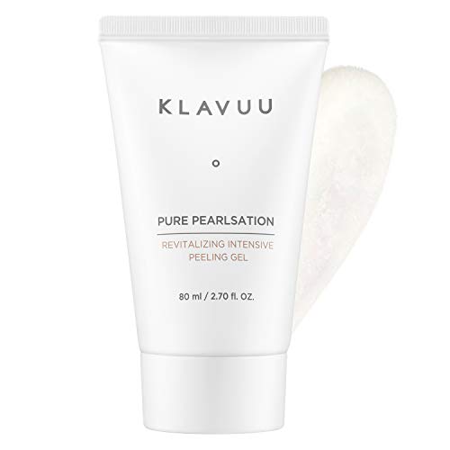 KLAVUU Pure Pearlsation Revitalizing Intensive Peeling Gel 80ml (2.7 fl.oz.) - Mild Seaweed Facial Peeling Gel for Sensitive Skin, Dead Skin Cells Care, Smooth Skin, Moisturizing & Soothing