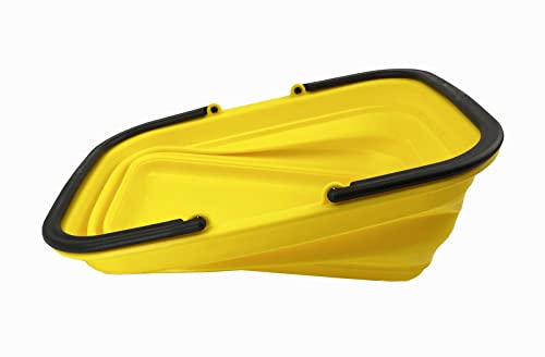 SAMMART 9.2L Collapsible Tub with Handle, Portable Outdoor Picnic Basket/Crater, Foldable Shopping Bag - Image 3
