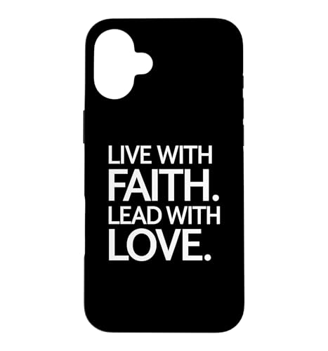 Live With Faith Lead With Love �C���X�s���[�V���i���ȐM�� �X�}�z�P�[�X iPhone 16 Plus �p