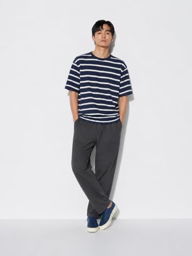 Image of Alan Jones Clothing Mens Washed Jersey Cotton Ankle Pants | Soft Stretch Jersey Cotton | Elastic Waist with Drawstring