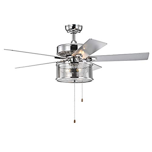40% Off Discount Warehouse of Tiffany CFL-8425CH Kostorn Chrome 52-Inch Lighted Honeycomb Mesh Shade Ceiling Fan, Silver 40% Off Discount Warehouse of Tiffany CFL-8425CH Kostorn Chrome 52-Inch Lighted Honeycomb Mesh Shade Ceiling Fan, Silver