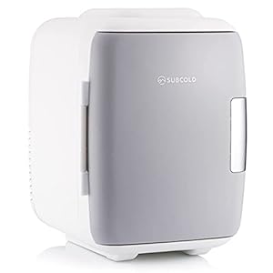 Subcold Classic4 Mini Fridge – Cooler & Warmer | 4 Litre/6 Cans | AC+USB | Portable Small Fridge for Skincare, Bedroom…