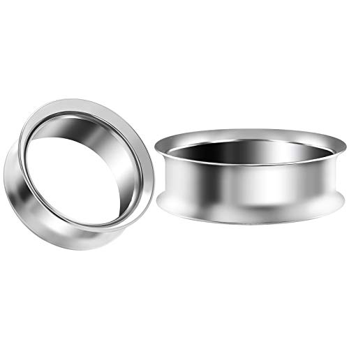 Pair of Stainless Steel 1 1 2 inch 38mm Double Flared Saddle Piercing Jewelry Earring Stretcher Plug flesh Tunnel Lobe BG4716