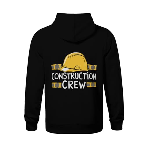 Kids Boys Construction Crew Birthday Party Supplies Matching Boys Girls Lightweight Kangaroo Pocket Fleece Hoodies3