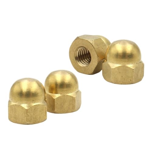 1 pièce/2 pièces/5 pièces/10 pièces/20 pièces/50 pièces M3 M4 M5 M6 M8 M10 M12 M14 M16, capuchon d'écrou borgne en laiton, écrous hexagonaux(M8 (5pcs))