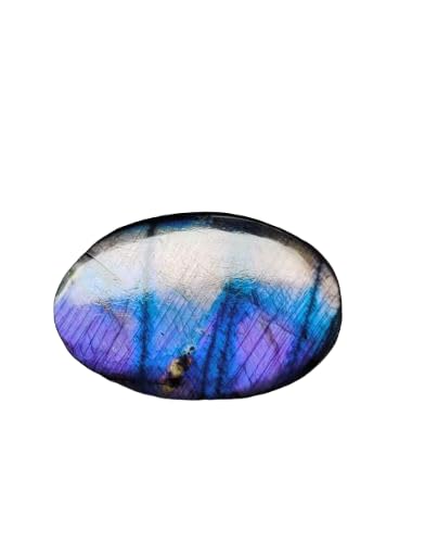 Labradorite spectrolite violette naturelle ovale de collection GH_NAT_07544