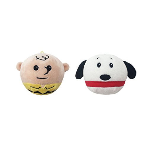 Hallmark Peanuts Fluffball Ornament 2 Pack - Charlie Brown and Snoopy