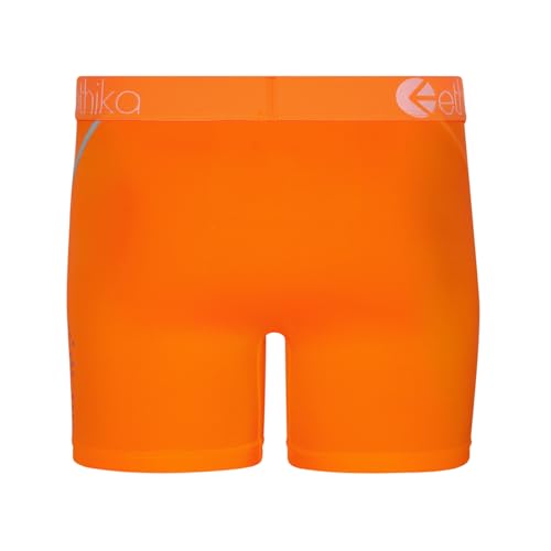 Ethika Mens SubZero MID Boxer Brief | Neon Orange3
