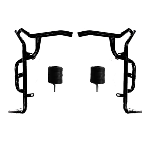 Image of Activa 125 Crash Guard with FIX FOOTREST and Frame Slider LAGGUARD Front and Rear Crash Guard Suitable for Activa 125, BS4, BS6 Scooter (Full Set)