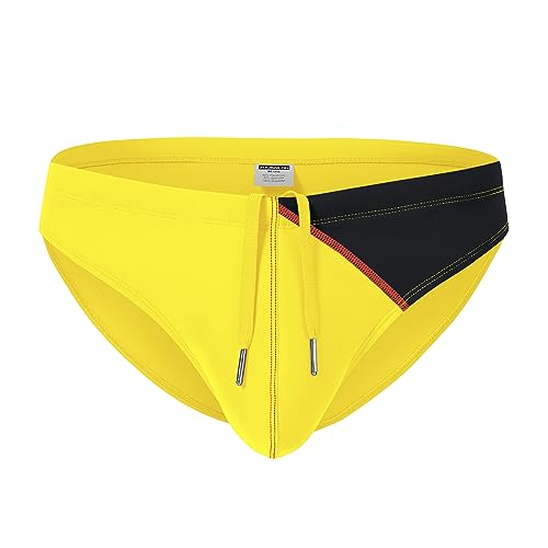 ZONBAILON Mens Swim Briefs Sexy Pouch Bikini Swimsuit Swimwear with Adjustable Drawstring Sports Beach2