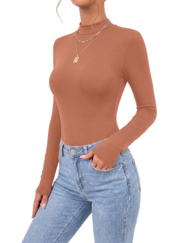 Image of OPOIPIN Women's Long Sleeve Basic Bodysuit