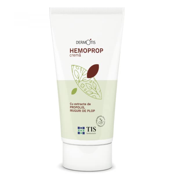 HEMOPROP Microcirculation Cream External Treatment - Useful for Relieving Itching, Burning, Eczema, Rashes - Protective Effect Local Congestion, Anti-Itch Cream with Propolis, Marigold, 50g