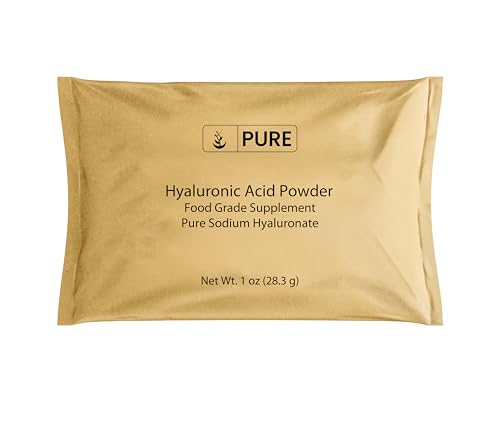 PURE ORIGINAL INGREDIENTS Hyaluronic Acid (1oz) Water Soluble, High Molecular Weight