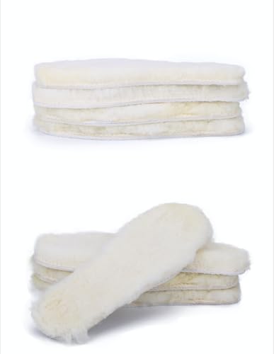 Plantillas Naturales de Lana de Oveja, Antideslizantes, Invierno Talla Mujer 9.5 miniatura 4