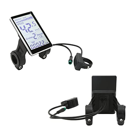 Image of M5 LCD Display, Display 5 Pin M5 LCD Panel Screen for 31.8 22.2mm Electric Bikes Electric Parts for 24V 36V 48V 60V Power Meter Used with Protocol 2 Controller Replacement Parts