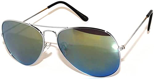Image of OWL Aviator Pilot Sunglasses for Women and Men Size Medium Gold, Black, Silver, Bronze, Colorful Metal Frame
