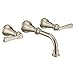 Moen TS44104BN Colinet Traditional Lever Handle Wall Mount Bathroom Faucet Trim Valve Required, Brushed Nickel