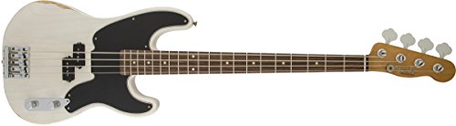 Fender Mike Dirnt Road Worn Precision Bass, White Blonde, Rosewood Fingerboard #TOP11