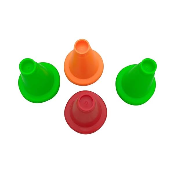 Batting Tee Area Marker Rubber Cricket Batting Cones Set f 4 - Image 3