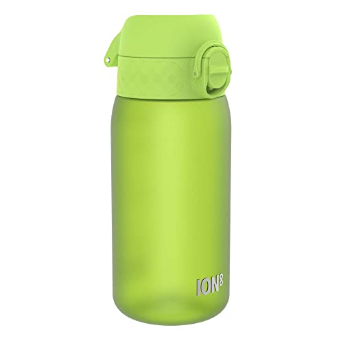 Ion8 Kids Water Bottle, 350 ml/12 oz, Leak Proof, Easy to Open, Secure Lock, Dishwasher Safe, BPA Free, Carry Handle