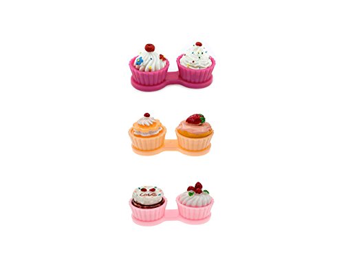 BONAMART Contact Lens Case Cute, Contact Lens Case - Pack of 3