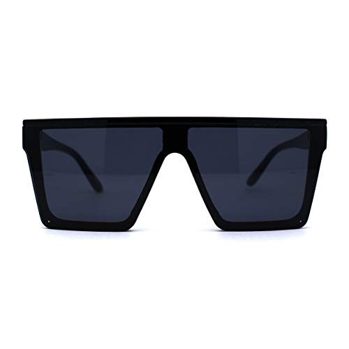 Half Rim Style Flat Top Squared Rectangular Retro Fashion Sunglasses2
