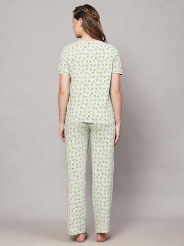 Image of B STORIES Women's Cotton Pyjama Set | Comfort and Relexed Nightsuit for Ladies