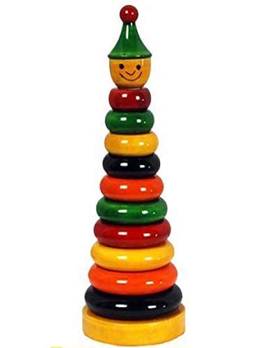 Neotea Wooden 10 Piece Ring Set Handmade Eco Friendly Color Multicolored, for Toddlers Montessori Play Set for Girls and Boys Show Piece for Dasara (Multicolor) Pack of 1 (B0CVXWWV88) Amazon Price History, Amazon Price Tracker