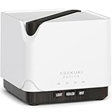 ASAKUKI Essential Oil Diffuser, Multifunctional Ultrasonic Aromatherapy Fragrant Oil Vaporizer Humidifier with Timer, Auto-Off Safety Switch, and 7 LED Light Colors, 700 ml (Brown Wood)