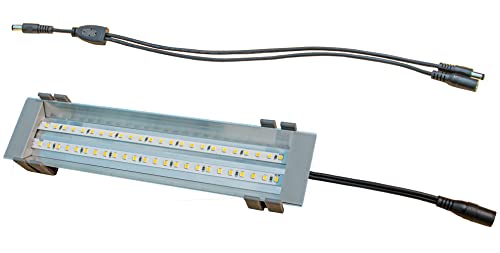 HappyBird Lightning (A Divison of M&M Cage) 8 LED linkable Light bar Without Power Source for Multiple Bird Breeder Cages Full Spectrum LED. Will NOT Run ON ITS OWN (Single)