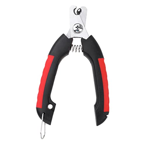 Sosoport 4 Pcs Stainless Steel Pet Nail Clippers Dog Nail Trimmer File with Comfortable Grip for Easy Pet Grooming Shop Mixed Color