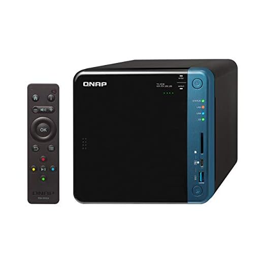 QNAP TS-453B NAS T - Unidad RAID (Unidad de disco duro, SSD, Serial ATA III, 2.5/3.5", FAT32,HFS+,NTFS,exFAT,ext3,ext4, Intel Celeron, J3455)