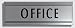 JP Signs - Office Sign – 9 X 3 Inch (Silver / Black) Engraved Premium Design Office Signage Essentials – Communicates Professionalism – Ideal for Large or Small Offices – Not a Sticker – Engraved on Quality ABS Plastic Material – 20 Years Guarantee.
