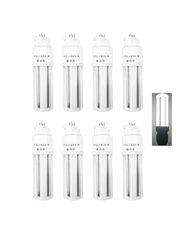 Zunneng LED�Ɩ� �R���p�N�g�u���� LED�Ɩ� ���j�o�[�T���\�P�b�g�Ή� FDL18EX�V���[�Y LED�d�� (GX10Q) �R���p�N�gFDL�` ����d��8W ����1600lm �h���A���t�� �������A��� �����F�i5000K�j(8����, FDL