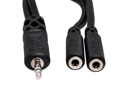 Hosa YMM-232 Cable divisor 3.5 mm TRS a dos 3.5 mm TRSF miniatura 3