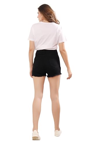 Image of THIRD QUADRANT Denim Shorts for Women || Shorts for Women || Women Shorts