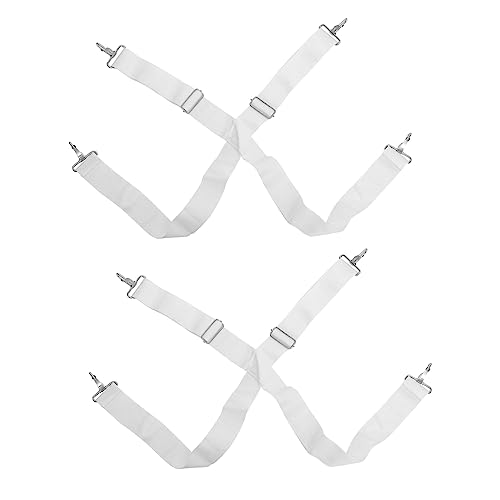 Yardwe 2pcs Snare Drum Strap Bass Drum Sling Drum Shoulder Strap Double Marching Drum Adjustable Straps Bass Drum Strap Drum Accessories Snare Drum Sling Drum Kit Accessories White Nylon