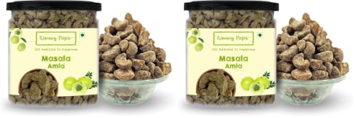 Image of Tummy Pops | Masala Amla Candy Digestive Churan - 350gm Jar | Hygienically Prepared & Packed | Handmade & Sun-Dried After Meal Digestives (Pack of 2)